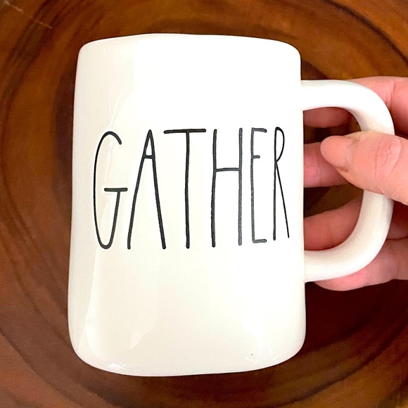 Rae Dunn • Mug with “Gather” Written - Picture 3 of 5